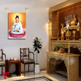 Tranh phật giáo quan âm bồ tát